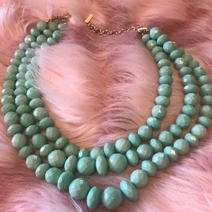 Bold teal necklace